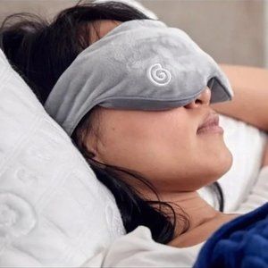 GRAVITY weighted gray sleep mask velcro closure